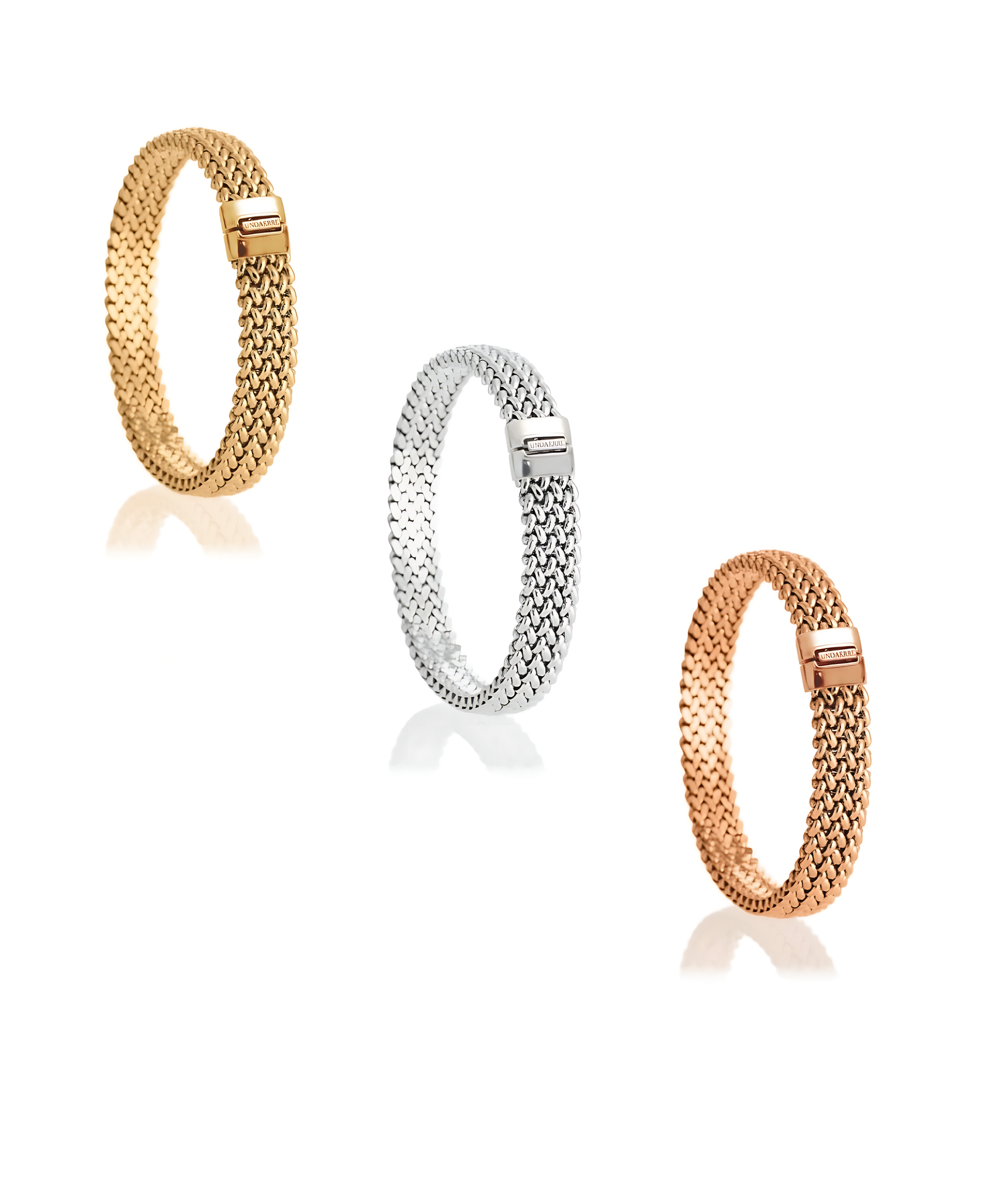 Handmade Florentine wide Mesh Link Bracelet — MVM Florence Italy
